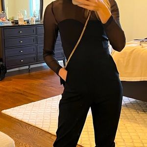 French Connection Black Leah Jumpsuit. Size 6